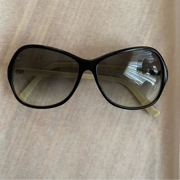 Dita Lotus Oversized Gradient Sunglasses Black Ivory Made in Japan - Picture 5 of 8